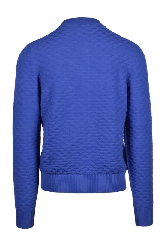 25SS 드루모어 집업 니트 면 지퍼 가디건 - 블루 - DRUMOHR