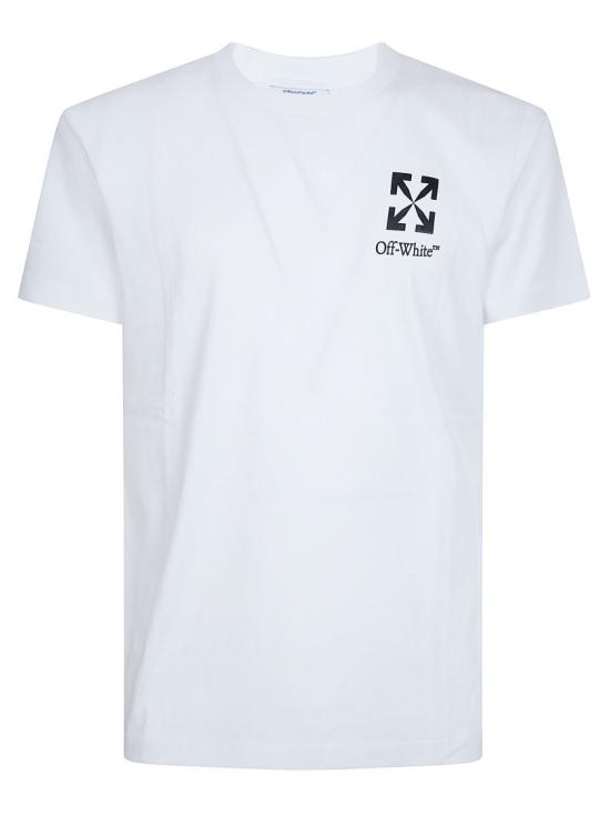26SS 오프화이트 반팔 티셔츠 44MAA027S26J00B100 White