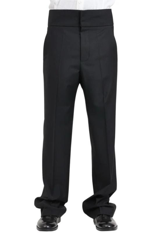  파트리지아페페 팬츠 울 엘라스테인 소재 블랙