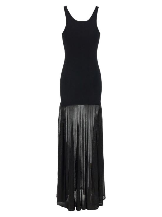 25SS 토템 롱 원피스 251WRD0180YA0138001 Black - TOTEME