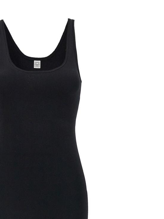 25SS 토템 롱 원피스 251WRD0180YA0138001 Black - TOTEME