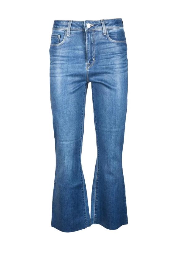  라장스 데님 나팔바지 파란색  청바지