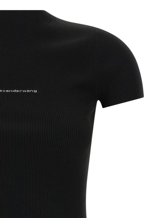 26SS 알렉산더 왕 니트 로고 미니 드레스 1KC2266079001 Black - ALEXANDER WANG
