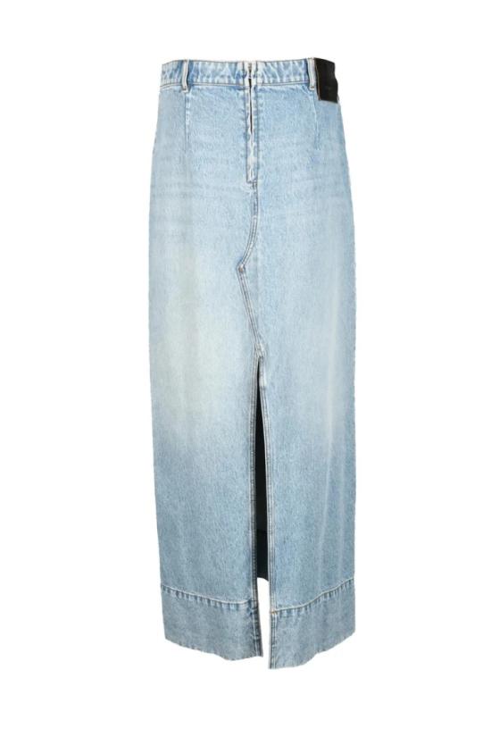  스포트막스 데님 연한 파란색  스커트 - SPORTMAX