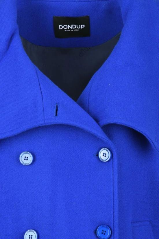  돈답 코트 더블 브레스트 울 캐시미어  - 로얄 블루 - DONDUP