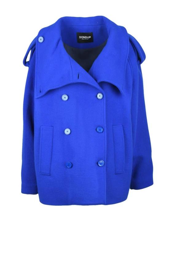  돈답 코트 더블 브레스트 울 캐시미어  - 로얄 블루