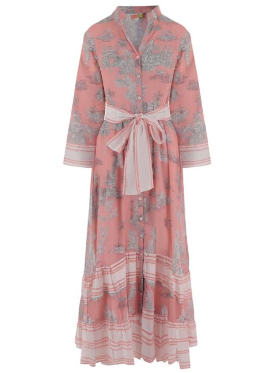 26SS Pep's Cannes 롱 원피스 NEWTOILE03STRAWBERRYGREY Pink