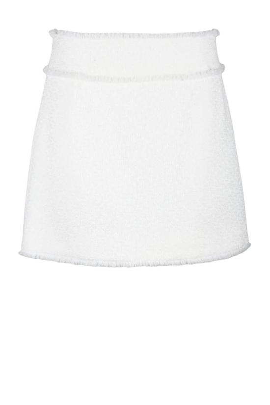  돌체앤가바나 숏 스커트 부클레 미니  - 화이트