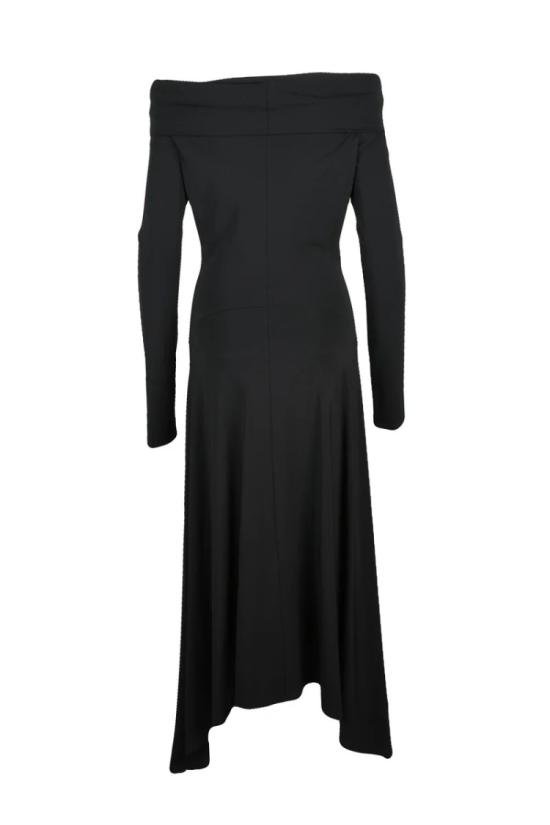 25SS 막스마라 미디 원피스 게를라 롱 라이크라 드레스 - 블랙 - MAX MARA