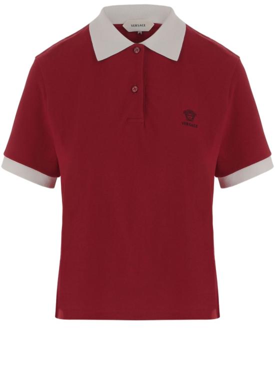 26SS 베르사체 폴로 티셔츠 10242351A176812RC90 Red