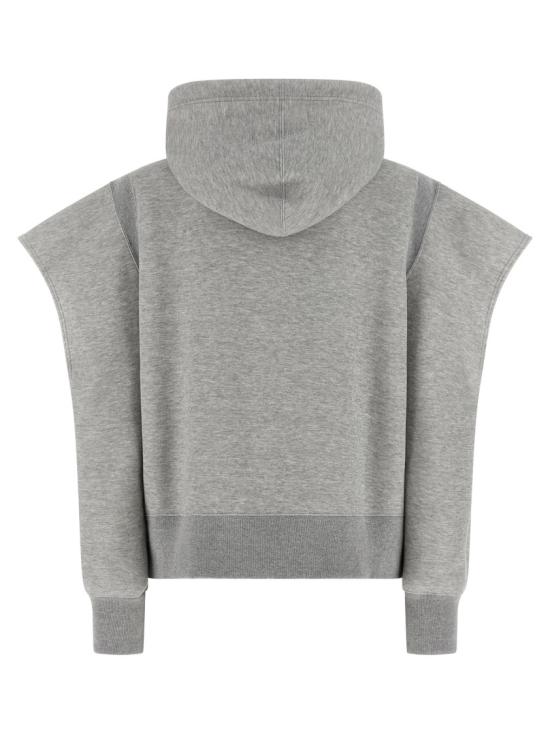 26SS 사카이 후드 티셔츠 2608345376 Grey - SACAI