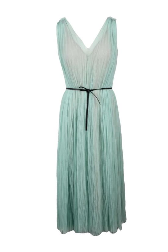 25SS 파비아나 필리피 롱 원피스 긴 튤 드레스 - 녹색