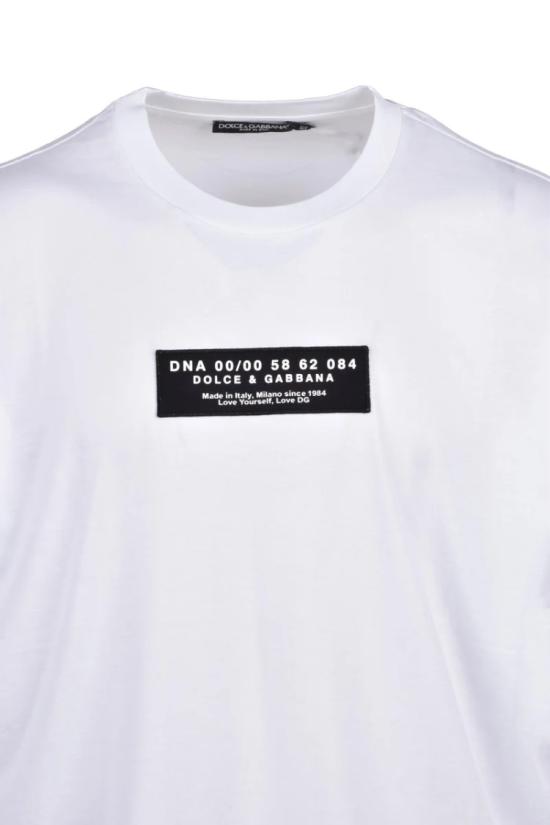 25SS 돌체앤가바나 반팔 티셔츠 면 티셔츠 - 흰색 - DOLCE & GABBANA