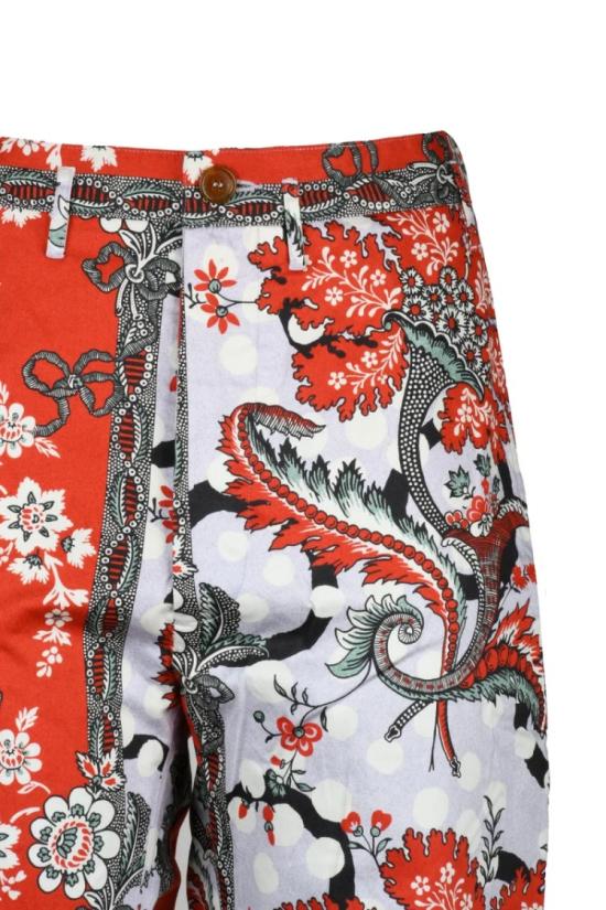  비비안웨스트우드 팬츠 크롭 크루즈  - 레드/화이트 - VIVIENNE WESTWOOD