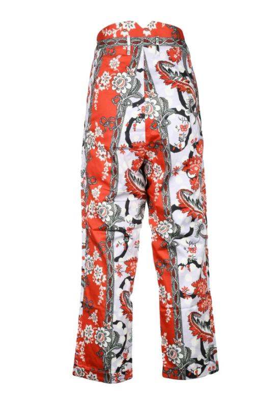  비비안웨스트우드 팬츠 크롭 크루즈  - 레드/화이트 - VIVIENNE WESTWOOD