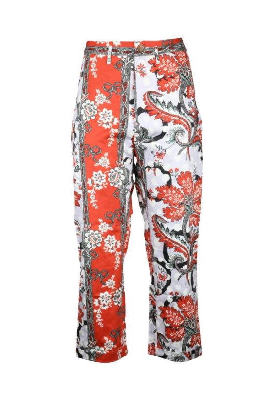  비비안웨스트우드 팬츠 크롭 크루즈  - 레드/화이트