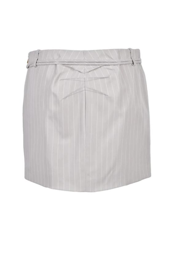  파트리지아페페 숏 스커트 신축성 있는 미니  - 라이트 그레이 - PATRIZIA PEPE