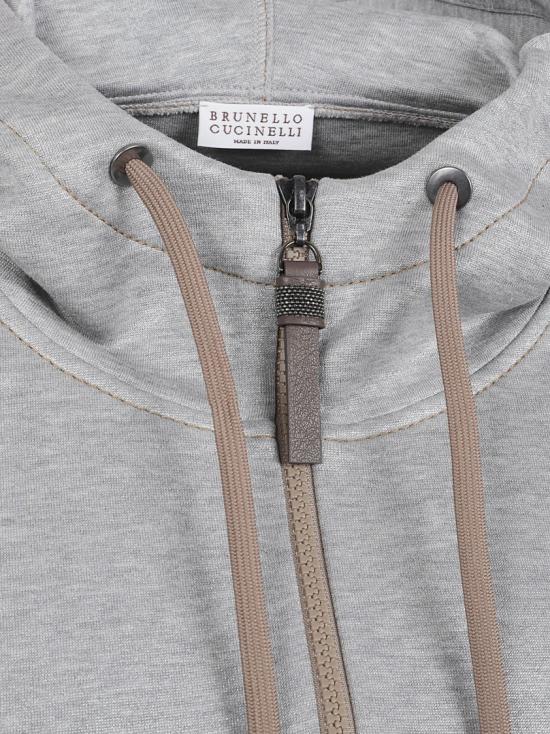 26SS 브루넬로 쿠치넬리 후드 티셔츠 MQ980SQ906 C001 White - BRUNELLO CUCINELLI
