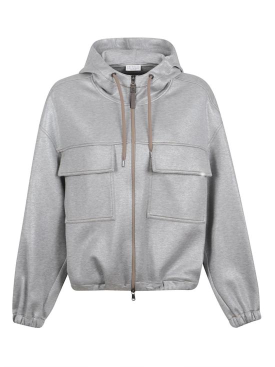 26SS 브루넬로 쿠치넬리 후드 티셔츠 MQ980SQ906 C001 White