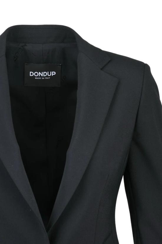  돈답 수트 자켓 슬림핏 블레이저 - 블랙 - DONDUP