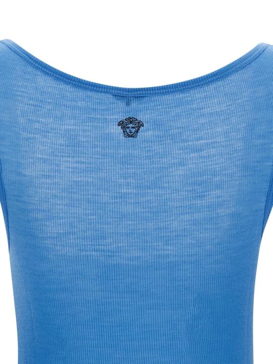 26SS 베르사체 민소매 티셔츠 10236981A175481V440 Blue - VERSACE