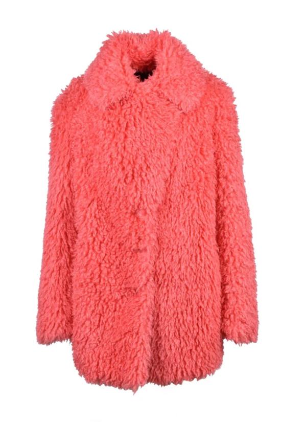  파트리지아페페 코트 인조 모피  - 빨간색