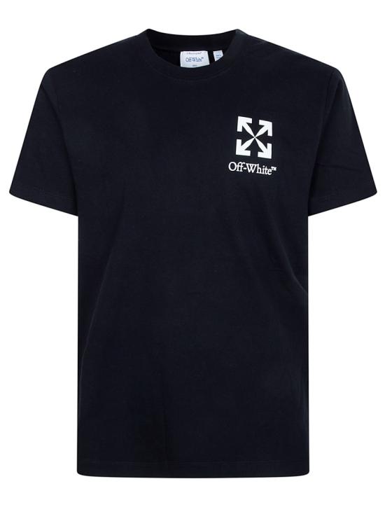 26SS 오프화이트 반팔 티셔츠 44MAA027S26J00B001 Black