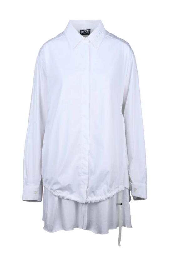  디젤 셔츠 맥시 셔츠 - 화이트