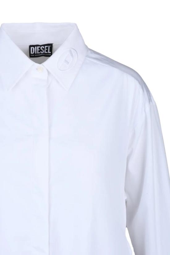  디젤 셔츠 맥시 셔츠 - 화이트 - DIESEL