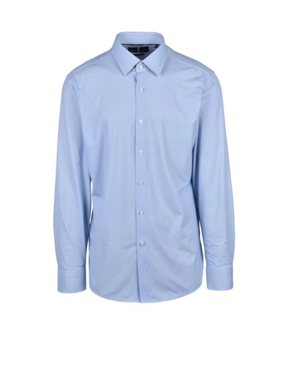 25SS 보스 긴팔 셔츠 신축성 있는  - 연한 파란색