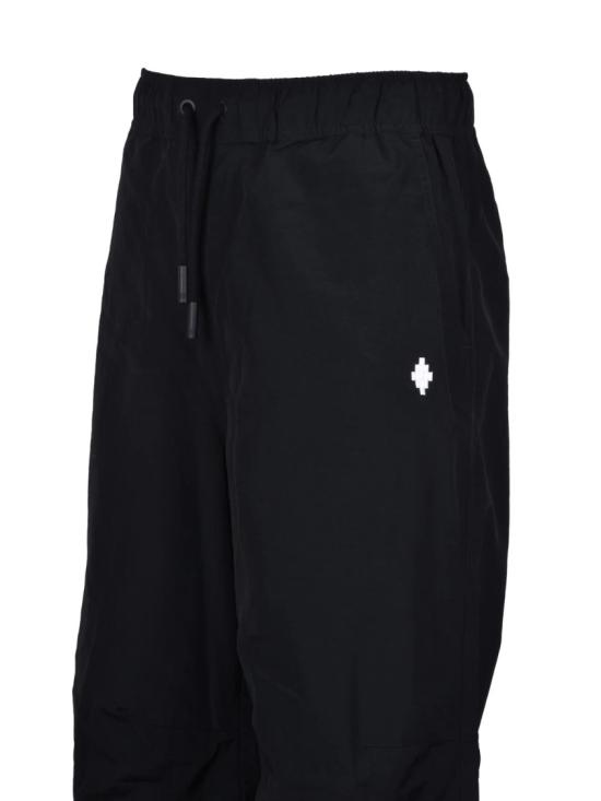 25SS 마르셀로 불론 스트레이트 팬츠 나일론 트레이닝복 - 블랙 - MARCELO BURLON
