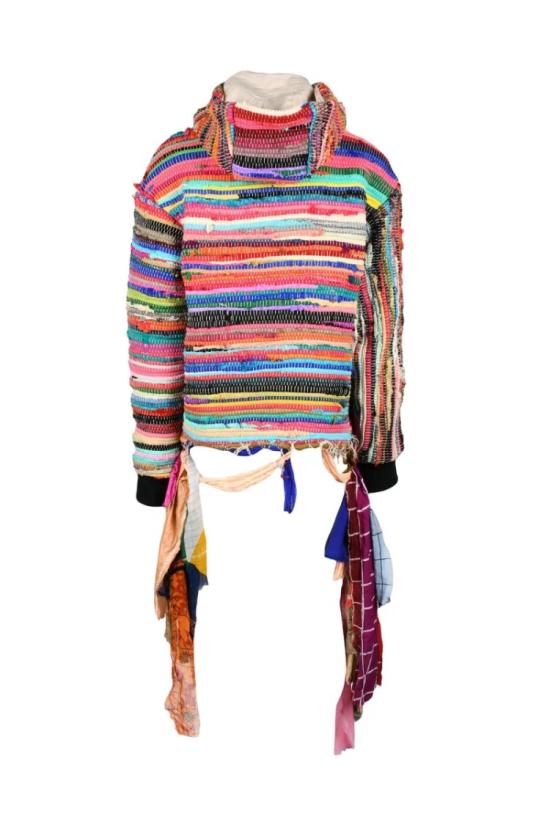  Sarl Murmaid 탑 오버사이즈 패치워크 스웨트셔츠 - 멀티컬러 - OTHER BRANDS