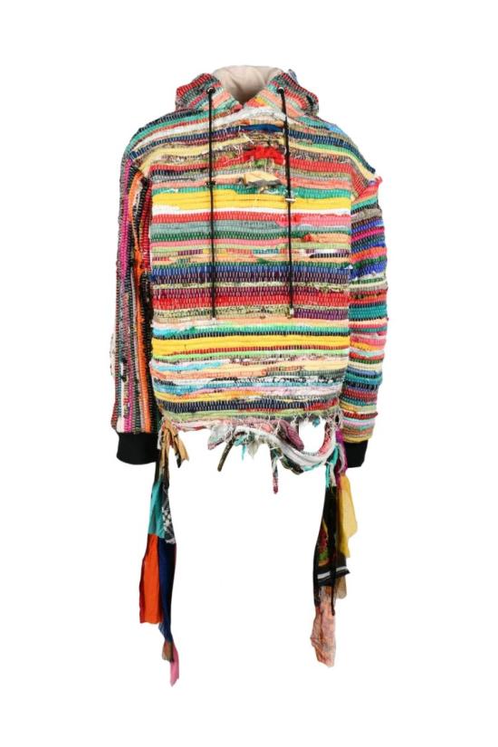  Sarl Murmaid 탑 오버사이즈 패치워크 스웨트셔츠 - 멀티컬러