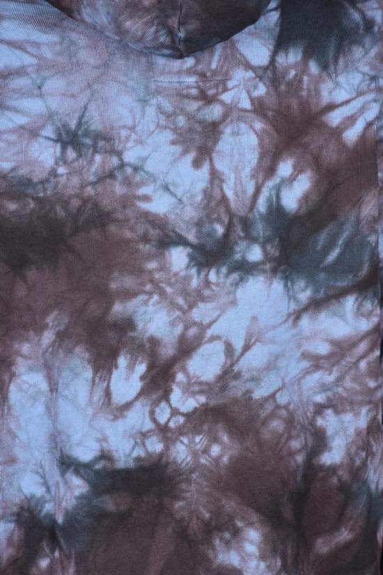  엠포리오 아르마니 탑 빨간색 포인트가 있는 후드 타이 다이 스웨트셔츠 - EMPORIO ARMANI