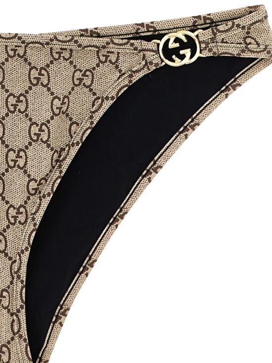 26SS 구찌 프린티드 GG 스트레치 저지 비키니 688999XHAK32270 Neutrals - GUCCI
