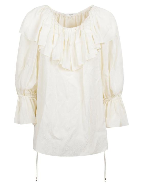 26SS 끌로에 블라우스 CH26UH101332103 White