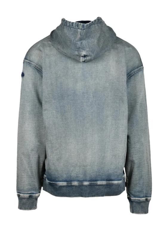  디젤 탑 스트레치 스웨트셔츠 - 블루 - DIESEL