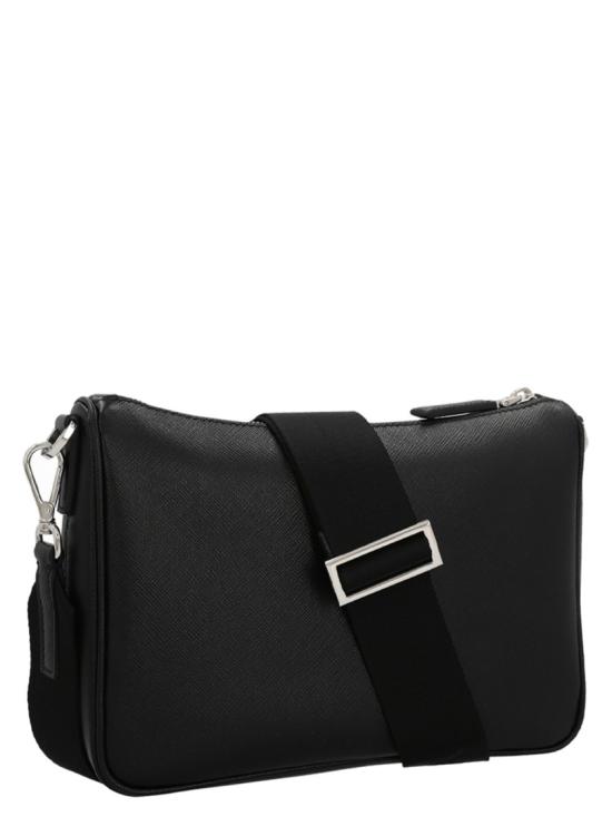 26FW 프라다 사피아노 레더 숄더백 2VH113VDMP9Z2F0002 Black - PRADA