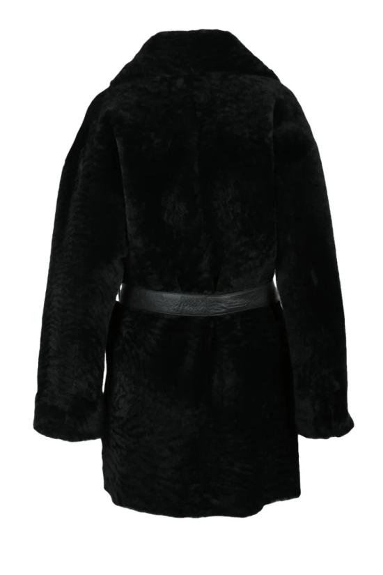  스워드 6.6.44 코트 진짜 양털  - 블랙 - SWORD 6.6.44