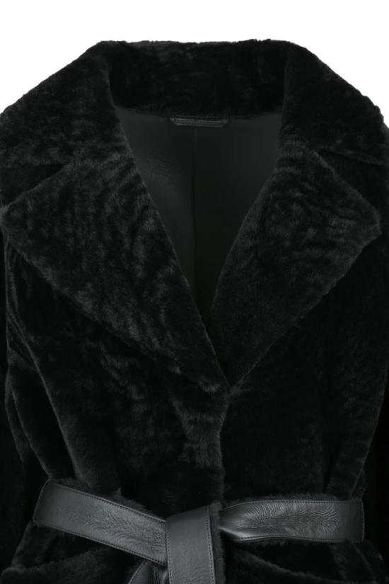  스워드 6.6.44 코트 진짜 양털  - 블랙 - SWORD 6.6.44