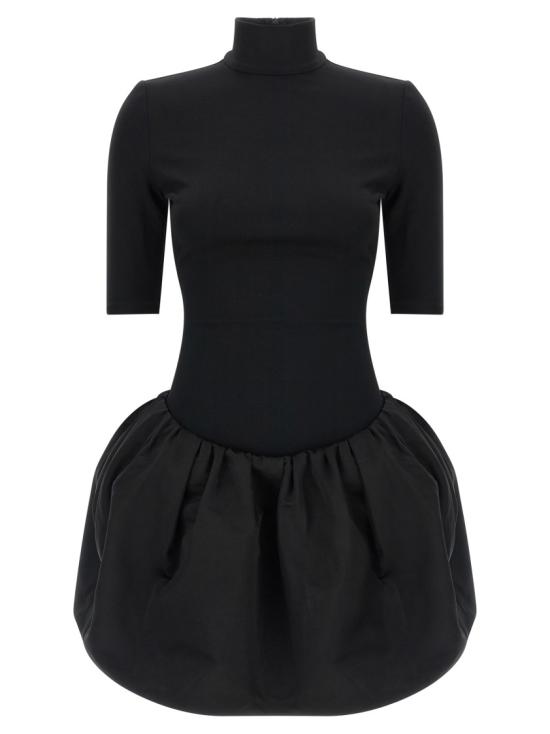 26FW 마그다뷰트림 미디 원피스 208925BLACK Black