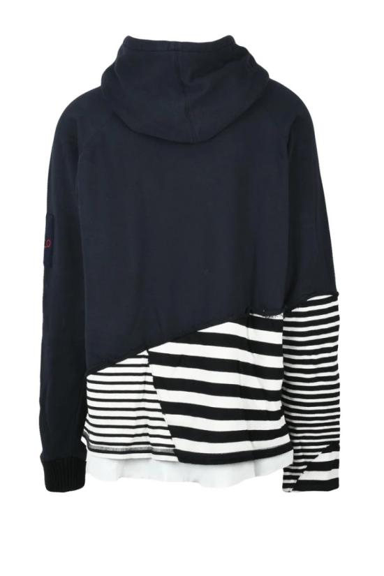  폴앤샤크 탑 맥시 패치워크 후드티 - 블루/화이트 - PAUL & SHARK