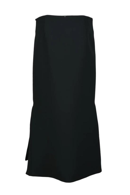  스포트막스 롱 스커트 모던 블랙 미디 - SPORTMAX