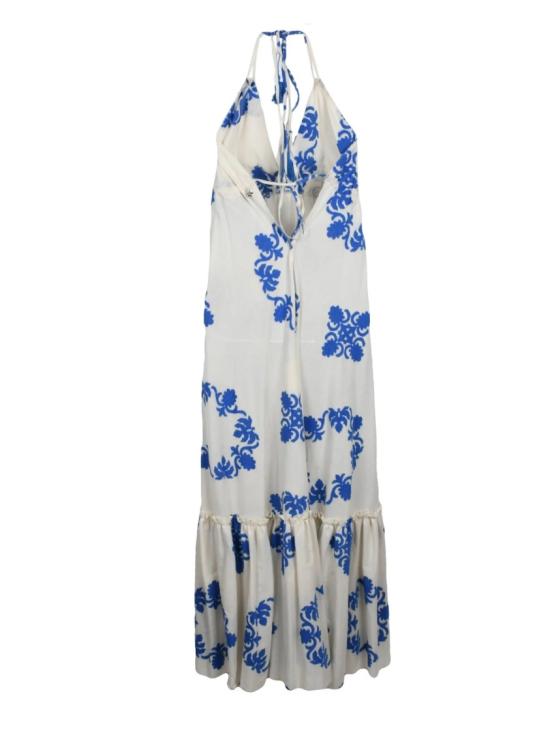 25SS 수비니어 롱 원피스 끈으로 여미는 맥시 드레스 - SOUVENIR