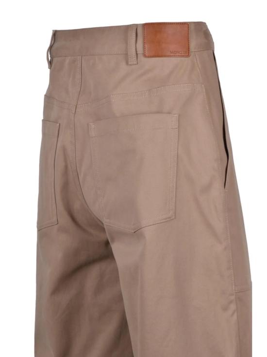 25SS 몽클레어 팬츠 와이드 레그 , 울 스트레치 소재 - 베이지 - MONCLER