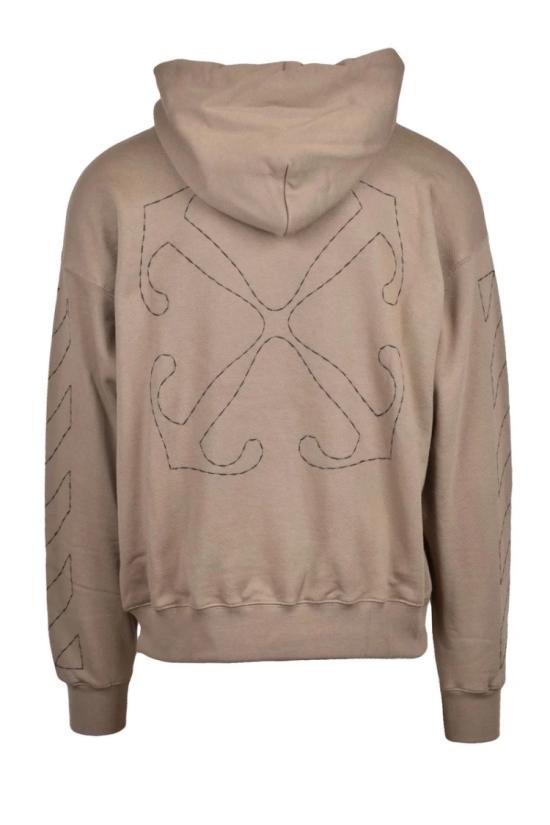  오프화이트 탑 크롭 터쿼이즈 후드티 (드로스트링 포함) - OFF WHITE