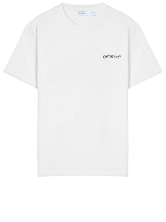 26SS 오프화이트 반팔 티셔츠 44MAA027S26J0011000 White