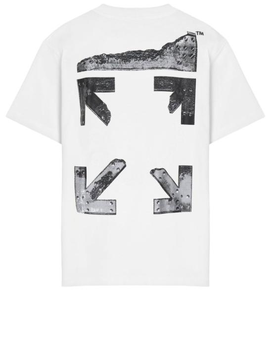 26SS 오프화이트 반팔 티셔츠 44MAA027S26J0011000 White - OFF WHITE