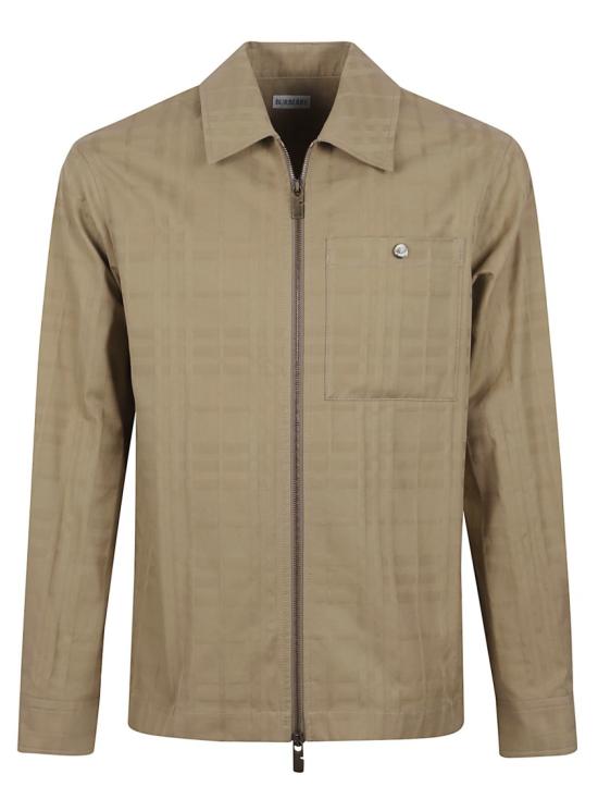 26SS 버버리 체크 코튼 지퍼 오버셔츠 8121988 C4776 Neutrals