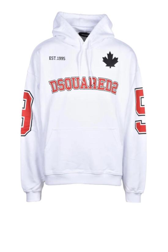  디스퀘어드2 탑 남성용 스웨트셔츠 - 흰색